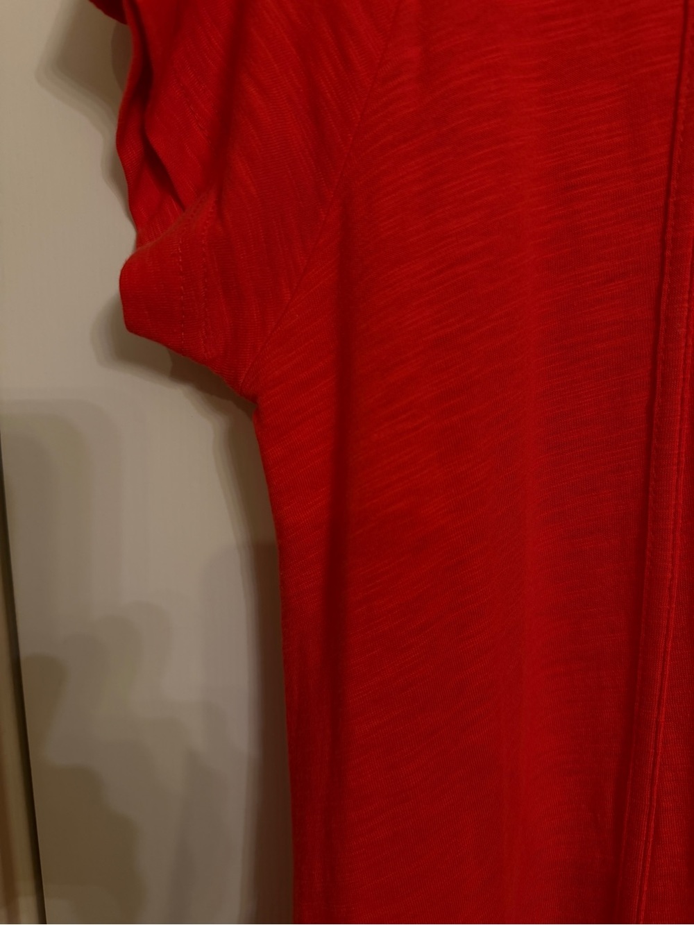 ME+EM Cotton Slub Jersey Midi Swing Dress Tulip Red 8 - Picture 9 of 16
